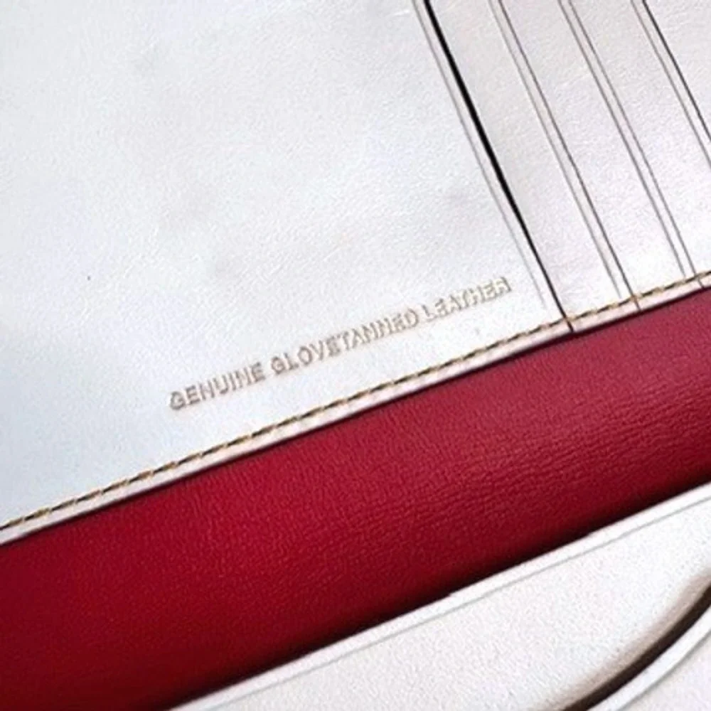 Coach 1941 NASA Space Shuttle Slim Wallet Chalk White Glovetanned Leather 11102 - Picture 3 of 5